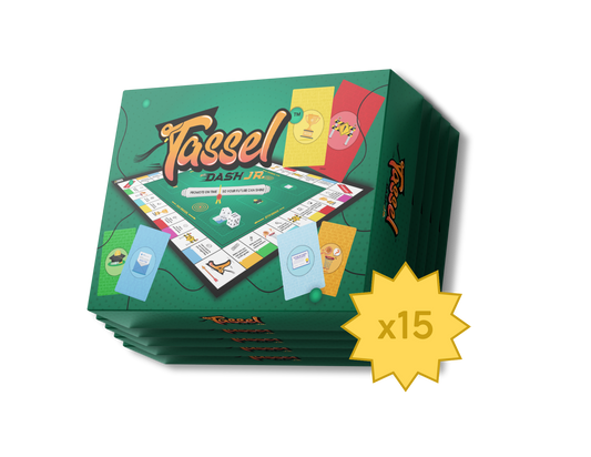 Tassel Dash® Jr. Family & Event Engagement Set (15 Board Games)